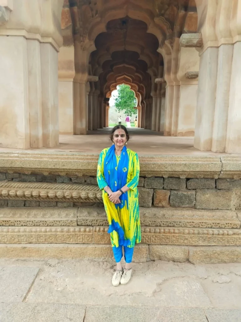 Sandhya E at Lotus Mahal in Hampi