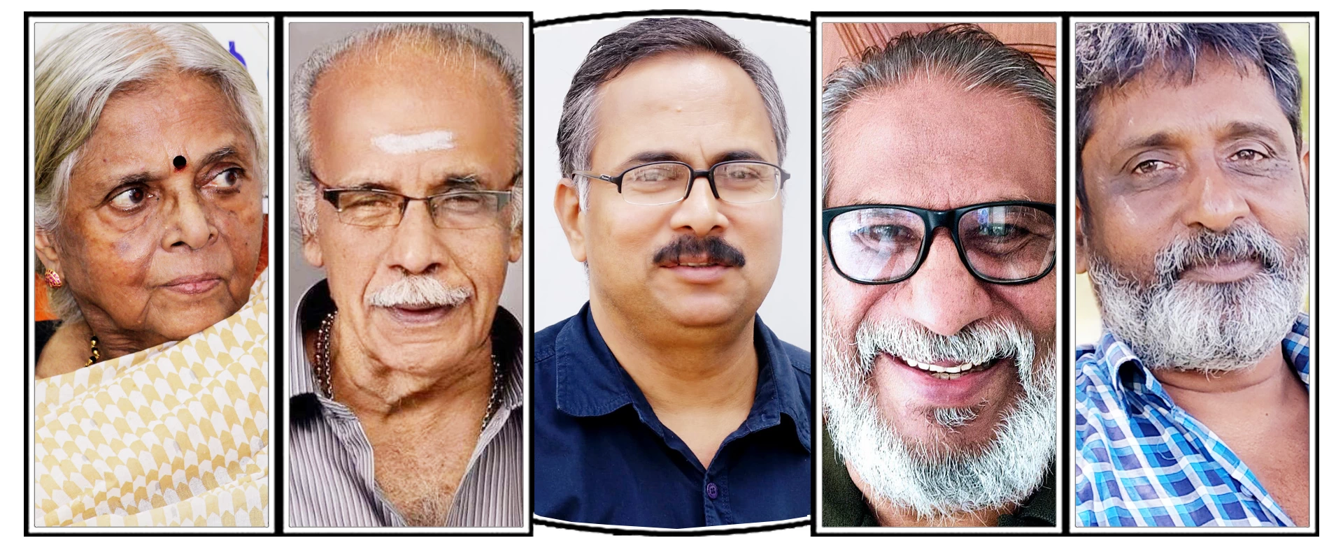 Sugathakumari-Radhakrishnan Kakkasseri-Madhavan Purachery-Rajan C H-Sathish Kalathil