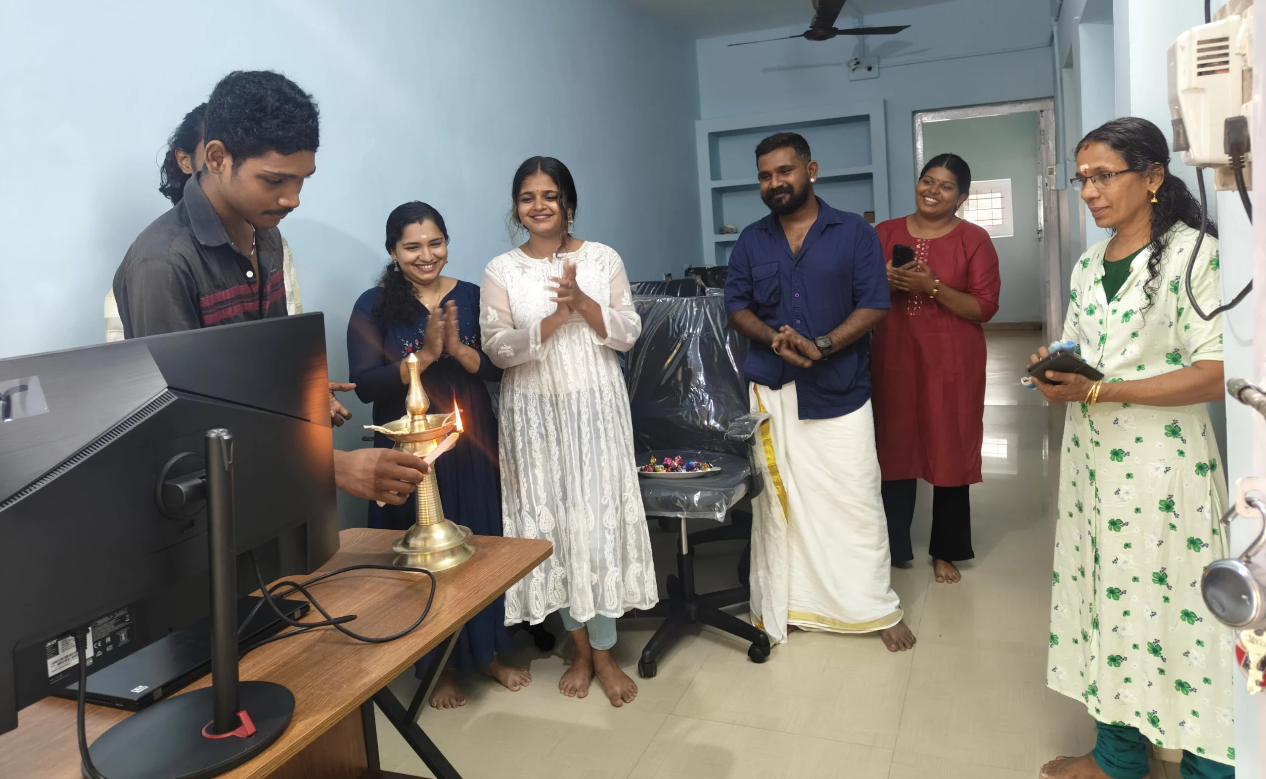 Inauguration of Prathibhavam office-Akhil Krishna