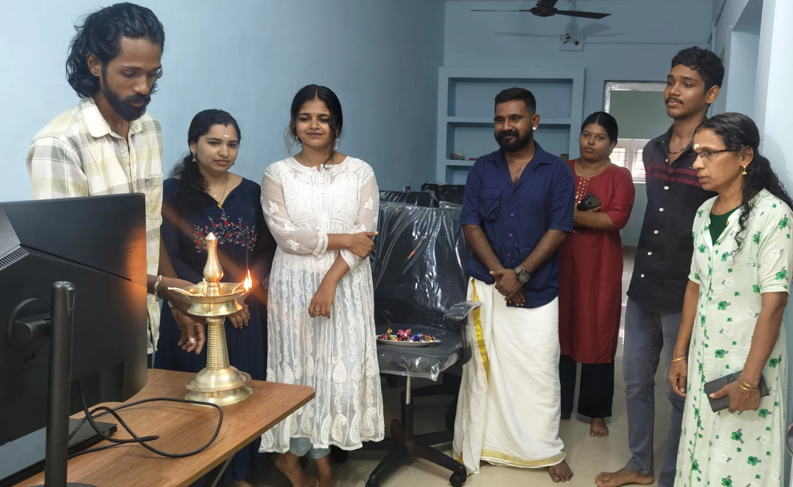 Inauguration of Prathibhavam office-Navin Krishna