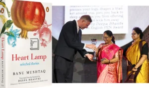 Max Porter Presented Booker Prize to Banu Mushtaq and Deepa Bhasthi